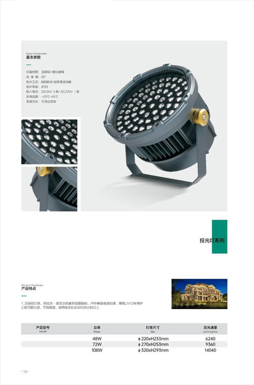 城市夜景户外亮化工程灯具厂家产品图册画册